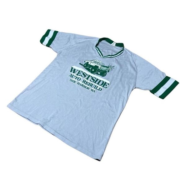 American Vintage 70s 80s Baseball Local Team Shirt Jersey Large - Picture 2 of 10